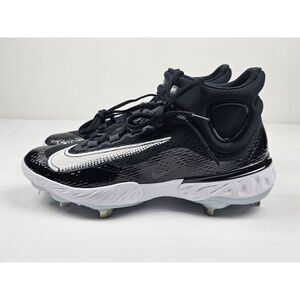 Nike Alpha Huarache Elite 4 Mid Baseball Cleats Men 13. Black DJ6520-001 NEW‎